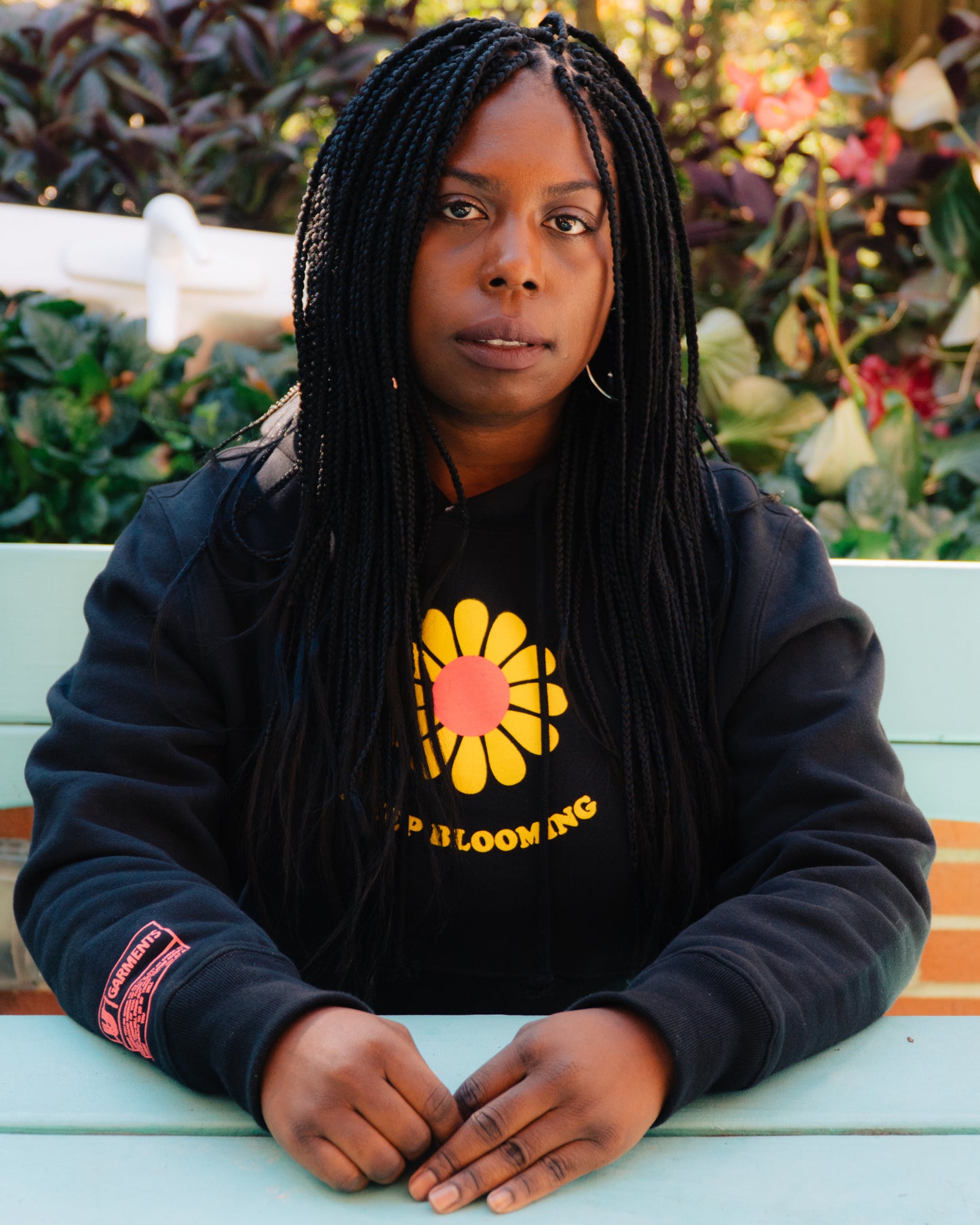 Keep Blooming Crop Top Hoodie