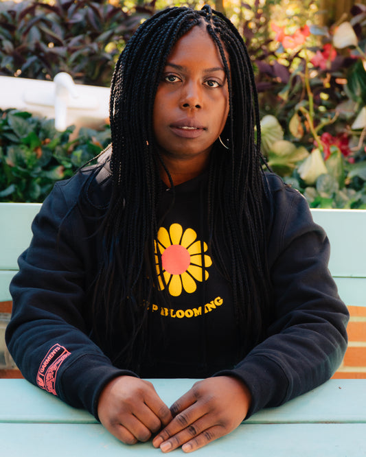 Keep Blooming Crop Top Hoodie